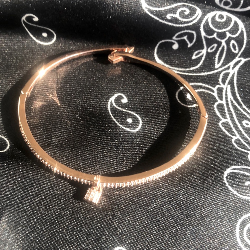 Alina Rose Gold Mini Padlock Bracelet